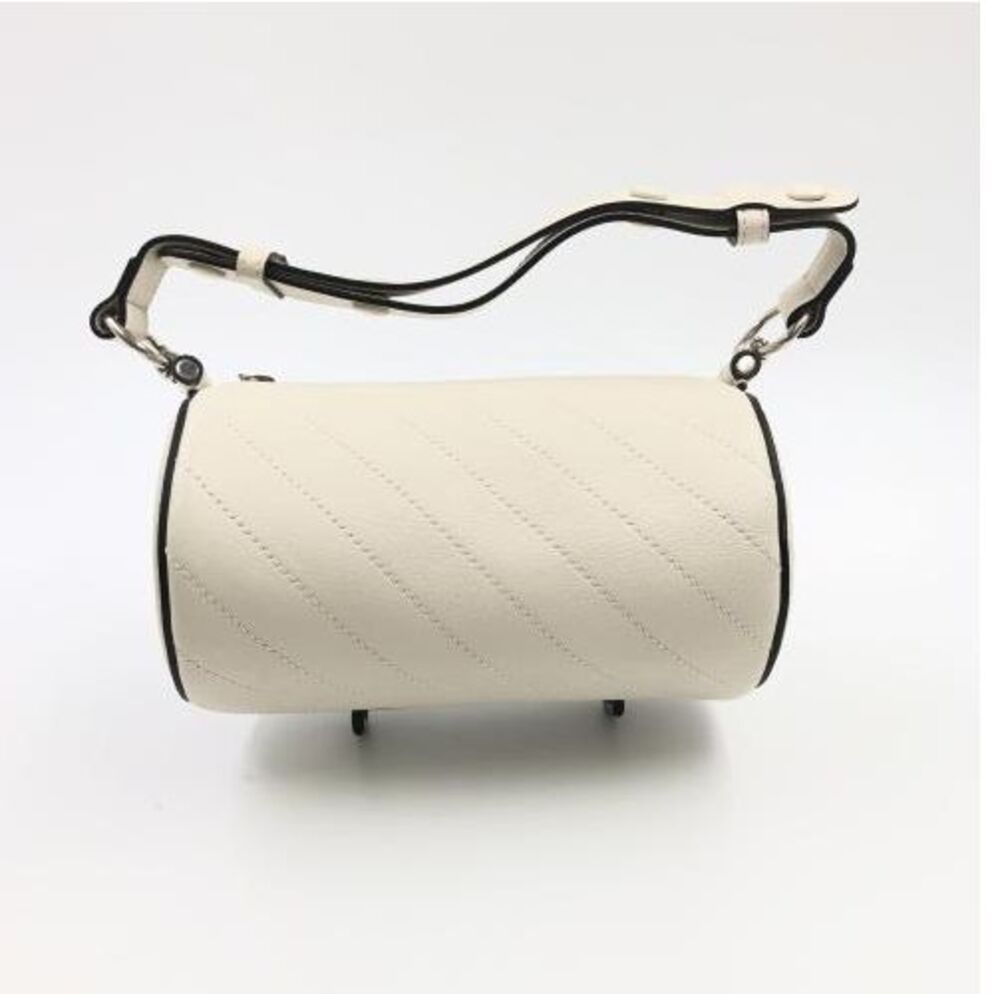 Gucci Mystic White Leather GG Mini Blondie Barrel Shoulder Bag Purse Pristine! - Picture 3 of 11